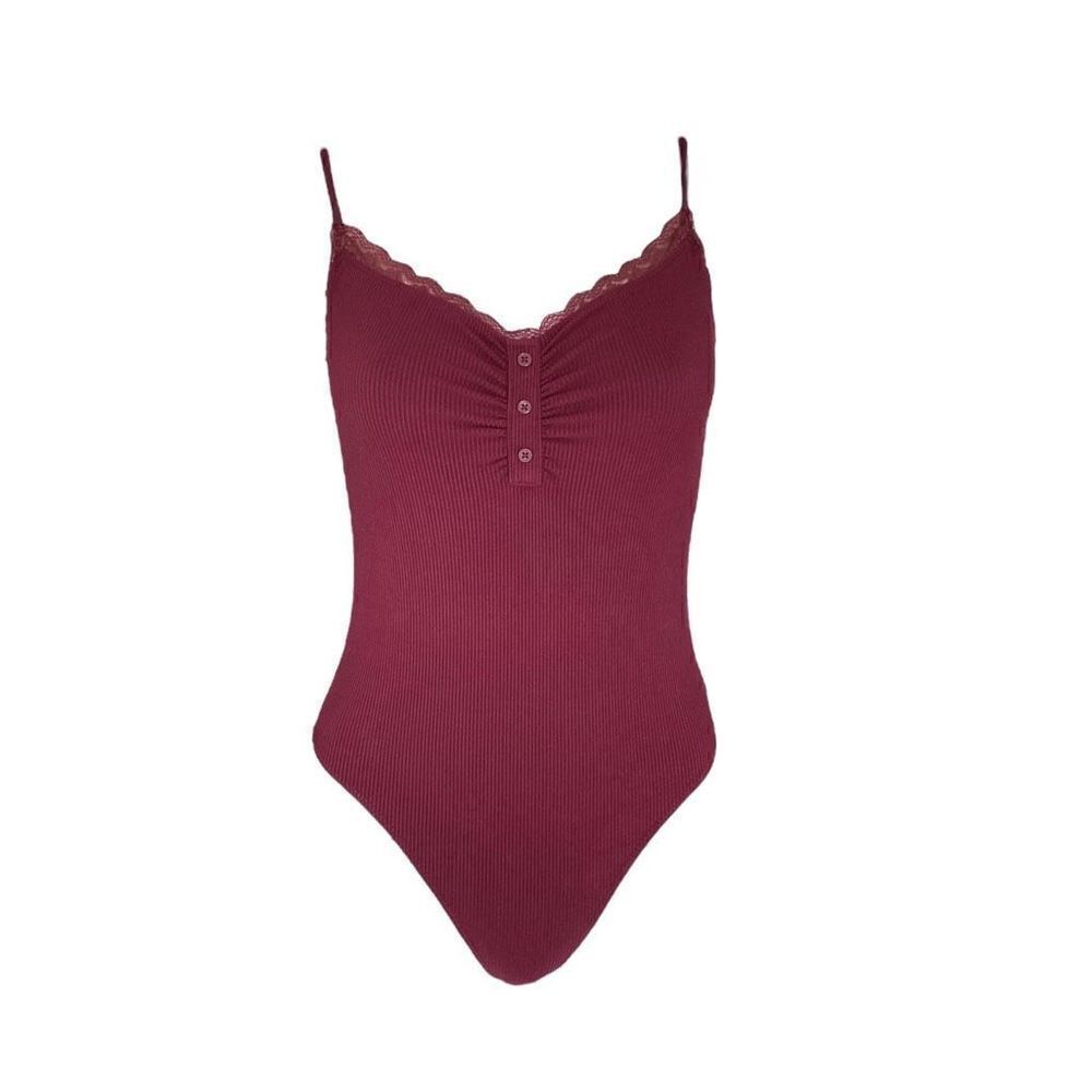 y2k lace trim fitted bodysuit
